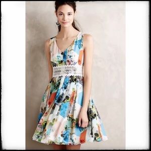 Gorgeous Anthro Leifsdottir Patchwork Petals Dress